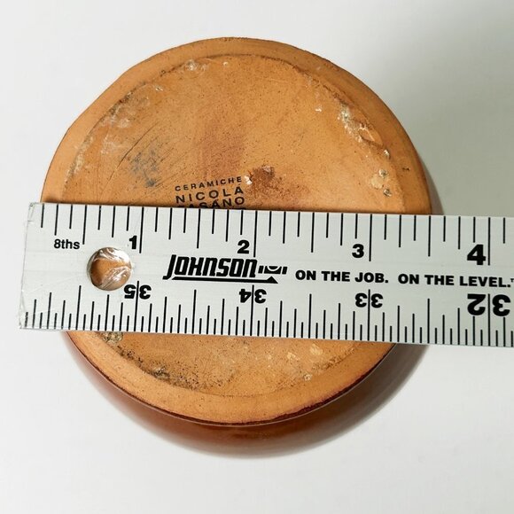 Ceramiche Nicola Fasano Pottery Vinegar Oil Pitcher Stoneware Grottaglie Italy - Picture 9 of 10